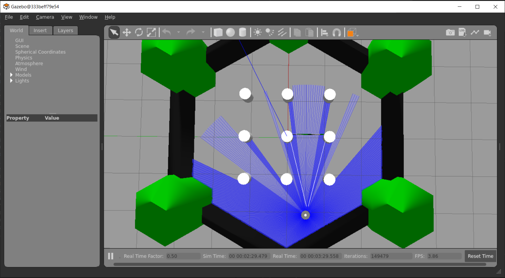 Gazebo environment for the final project.